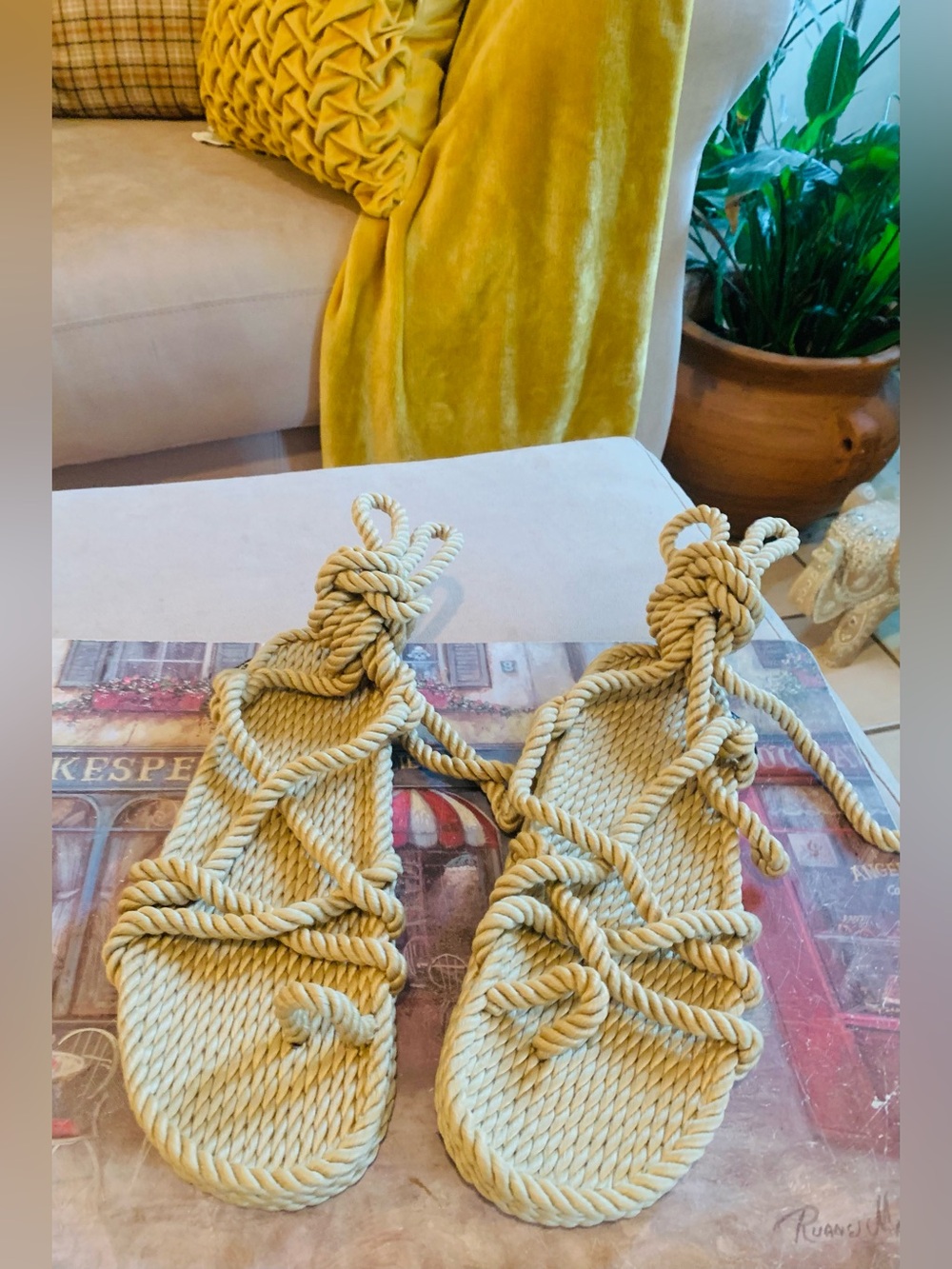 Nomadic State of Mind La Isla Ankle Wrap Rope Sandals - Picture 5 of 8